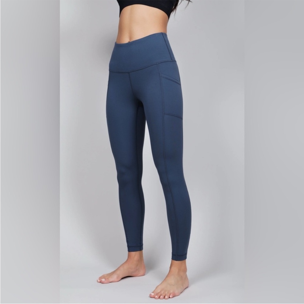 Yogalicious Lux Butter Leggings Navy Blue Womens Size XS